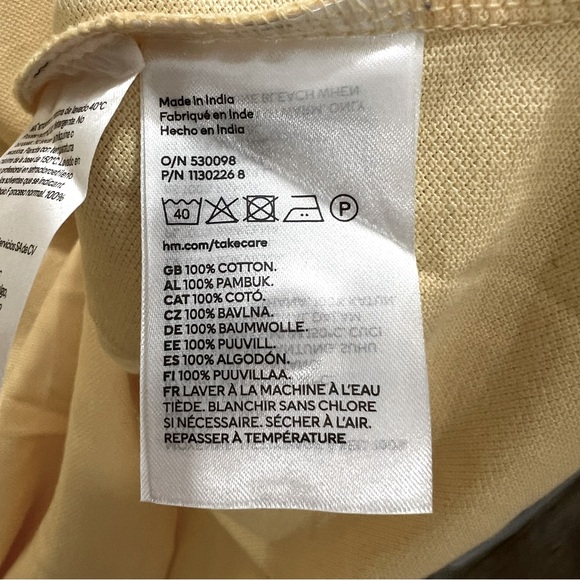 H&M Men’s Slim Fit Cotton Polo Shirt NWOT - Picture 6 of 7